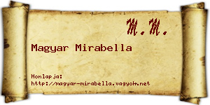 Magyar Mirabella névjegykártya